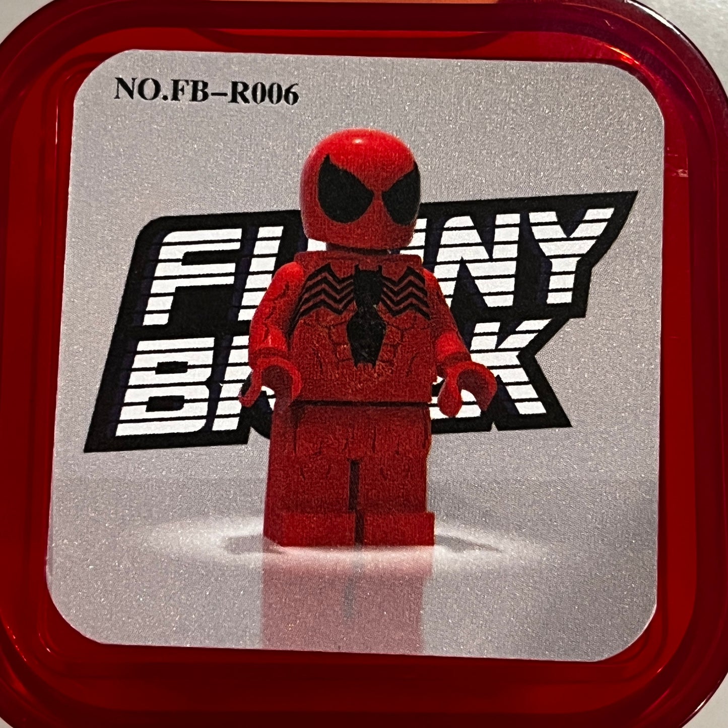 Funny Brick Symbiote Spider-Man (Red Variant)