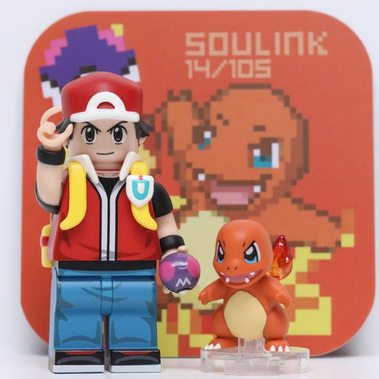 Soulink Pokemon Red Trainer & Charmander