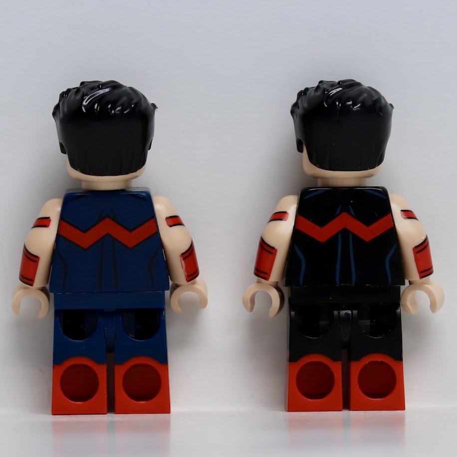 Spectrum Brick Wonder Man (Two Minifigure Set) - Dark Blue & Black Variants