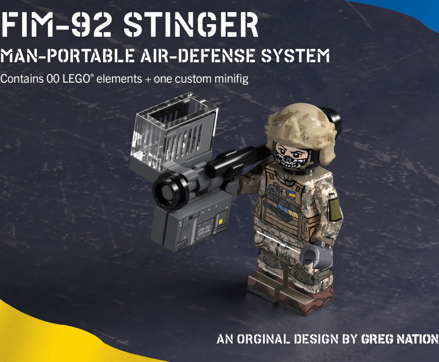 Brickmania FIM-92 Stinger SAM Missile Building Kit