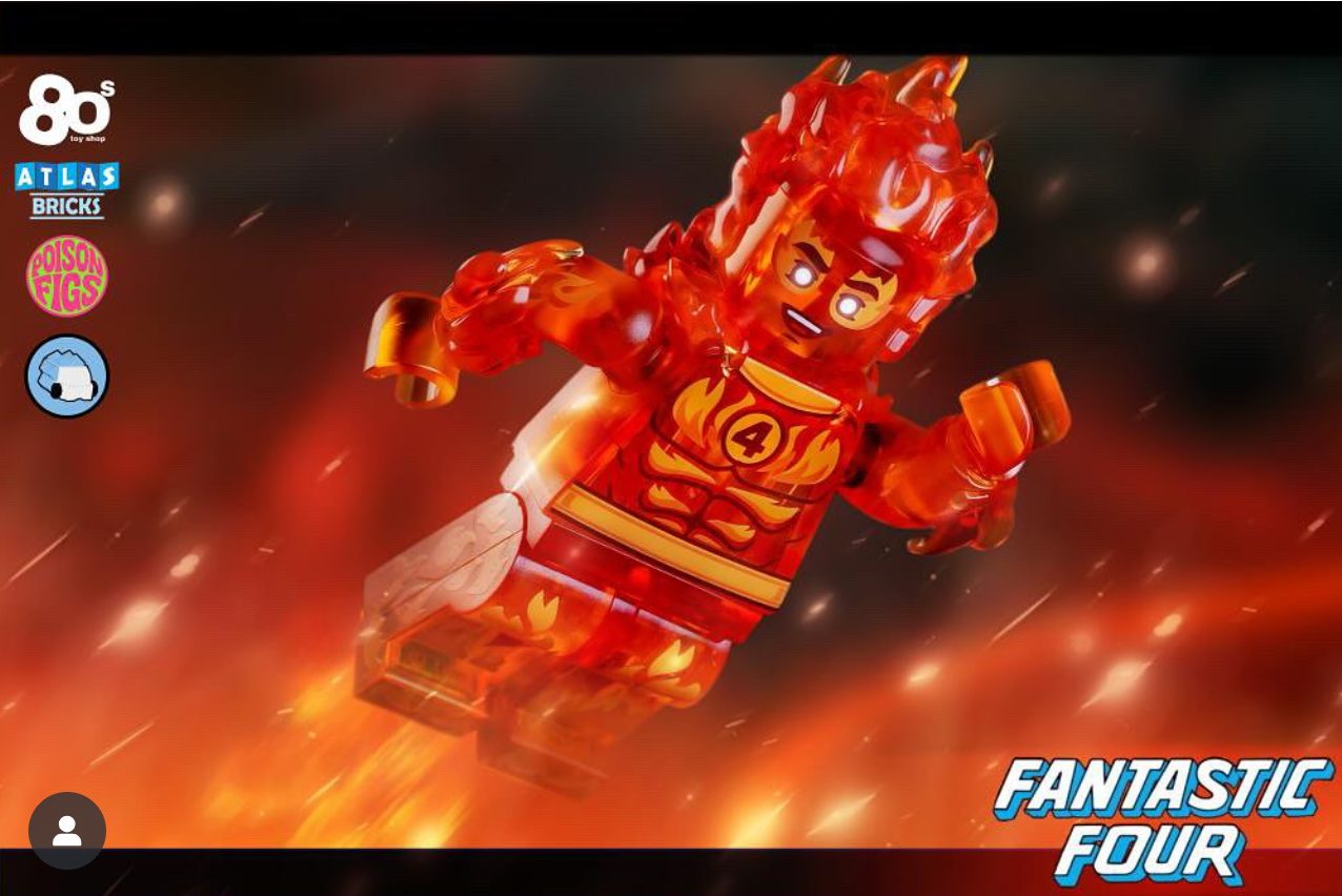 80s Toyshop Human Torch (Johnny Storm)