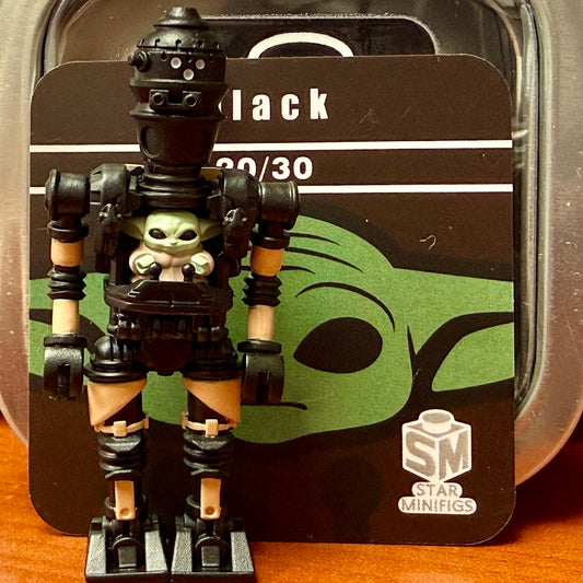 Star Minifigs IG-12 Droid + Grogu (Rare Black Variant)