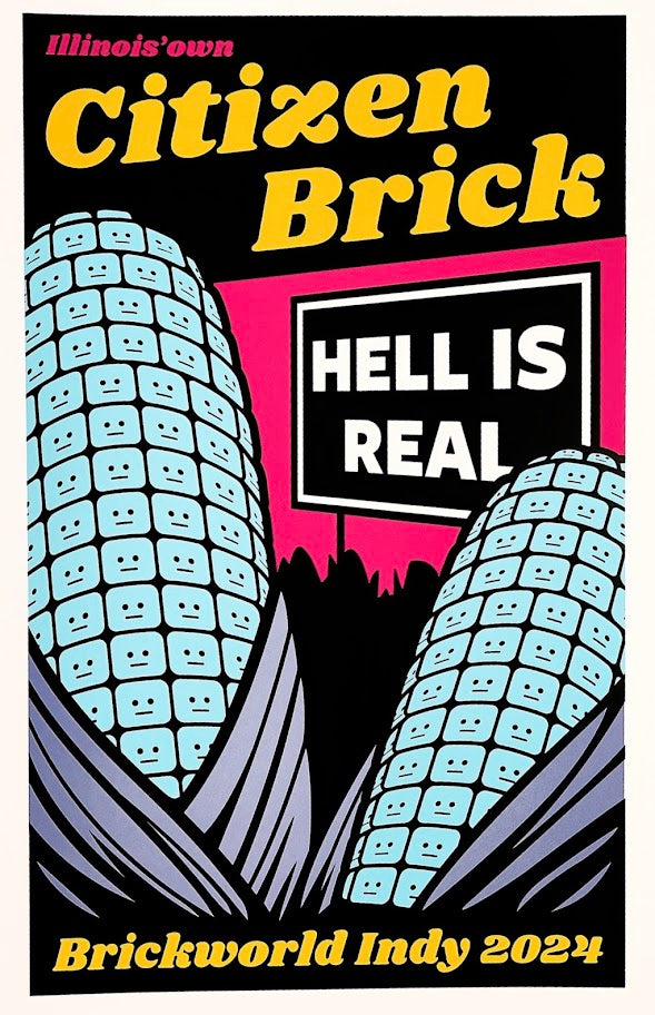 Citizen Brick Original Poster - Brickworld Indianapolis 2024 (Corn)