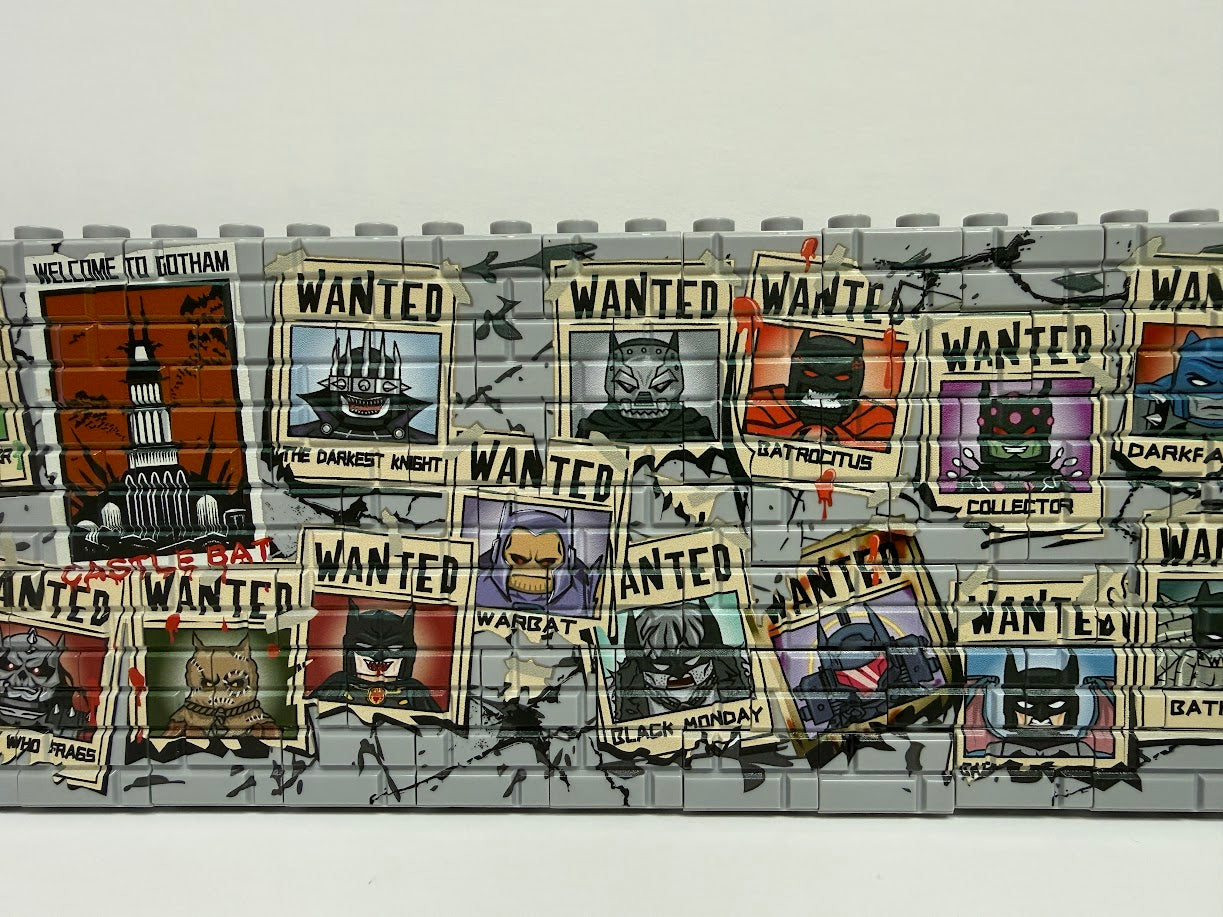 Hades DC Brick DC Universe "Wanted" Graffiti Wall (55cm)