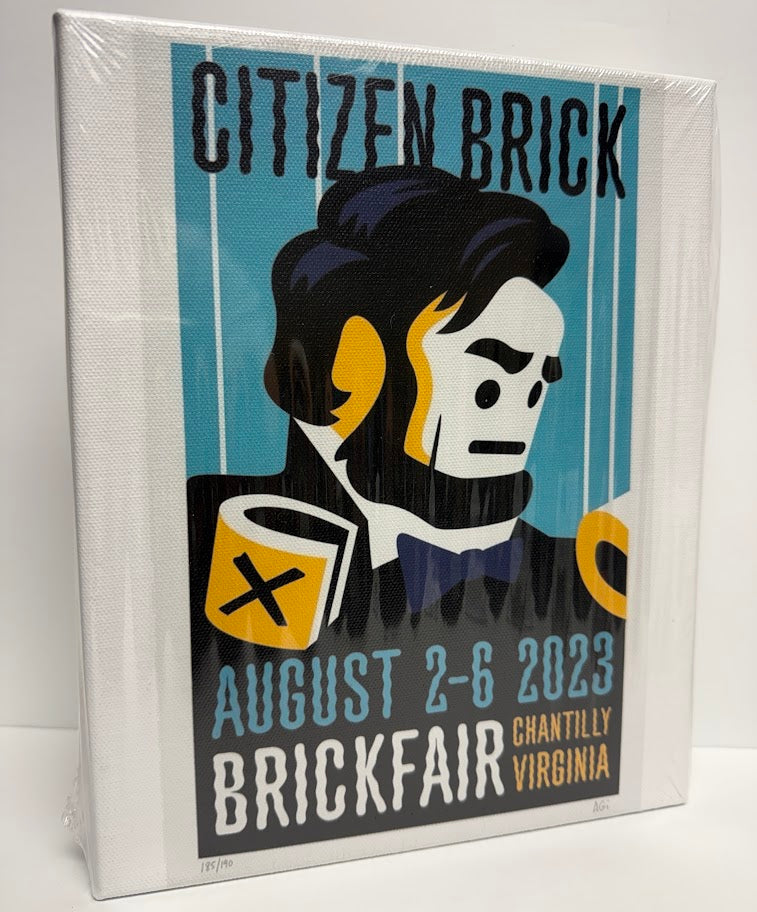 Citizen Brick Replica Poster Set on Premium 8"x10" Canvas (7 Posters)