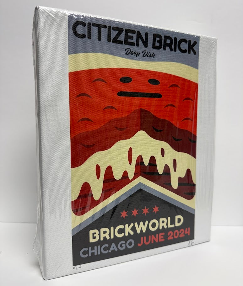 Citizen Brick Replica Poster Set on Premium 8"x10" Canvas (7 Posters)