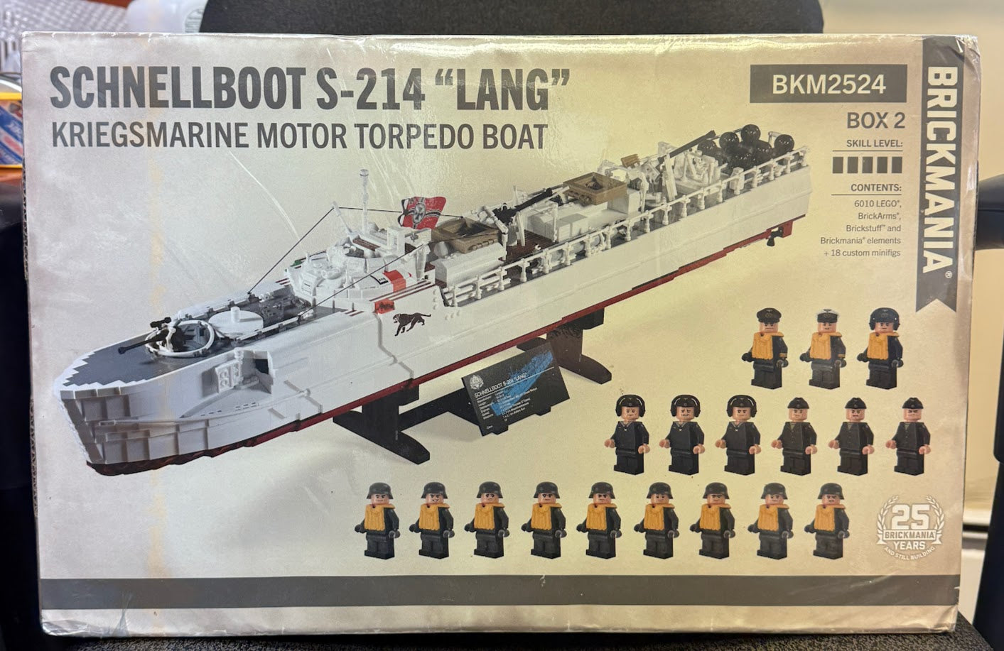 Brickmania Schnellboot S-204 "Lang" Kriegsmarine Motor Torpedo Boat Kit