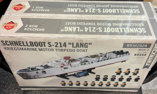 Brickmania Schnellboot S-204 "Lang" Kriegsmarine Motor Torpedo Boat Kit