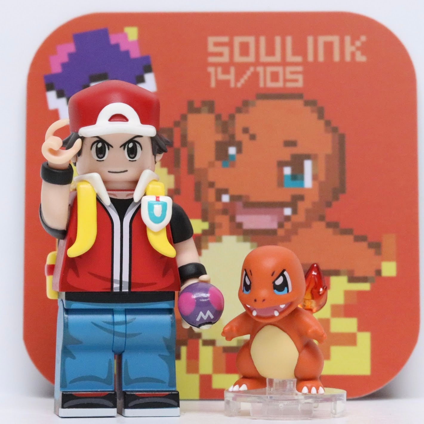 Soulink Pokemon Red Trainer & Charmander