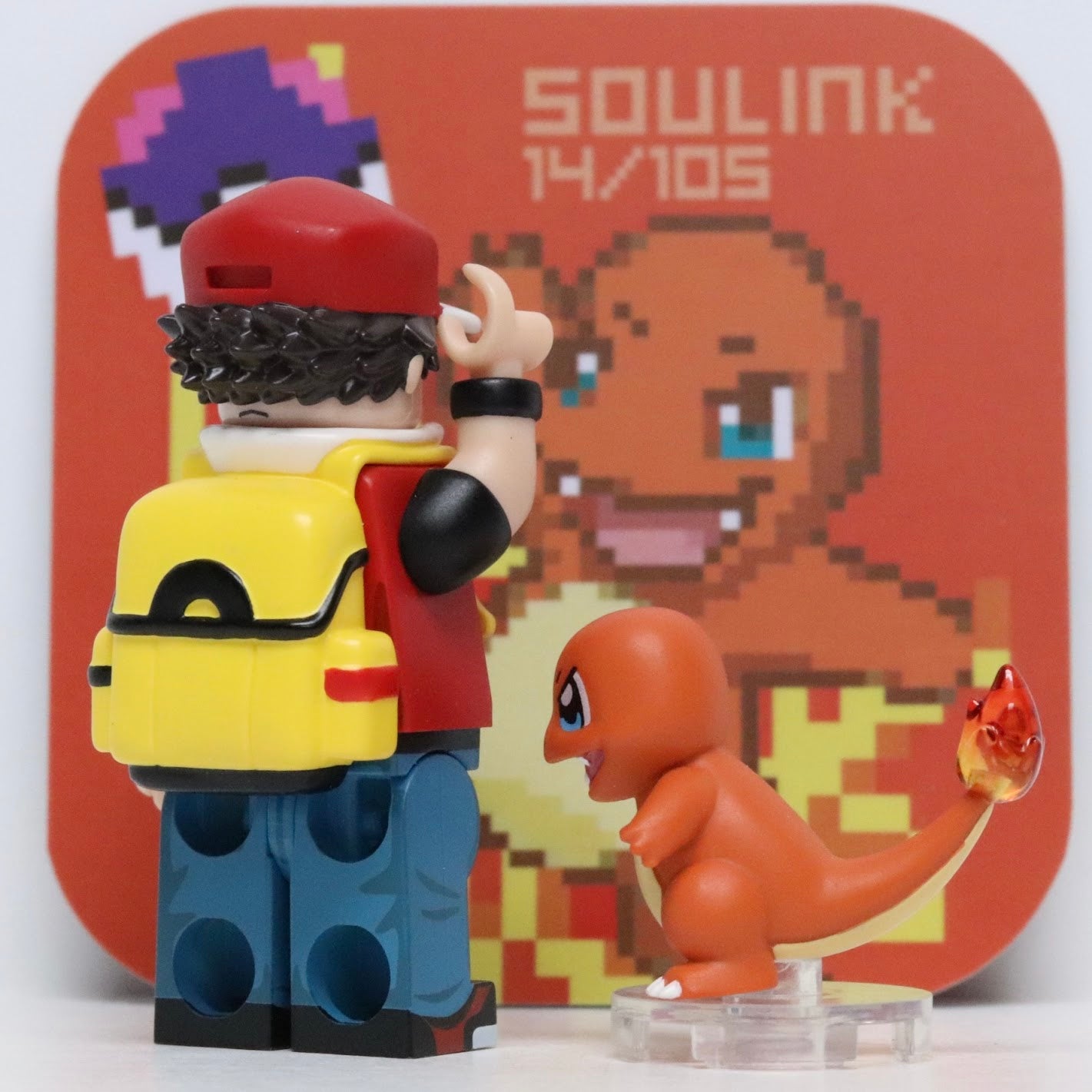 Soulink Pokemon Red Trainer & Charmander