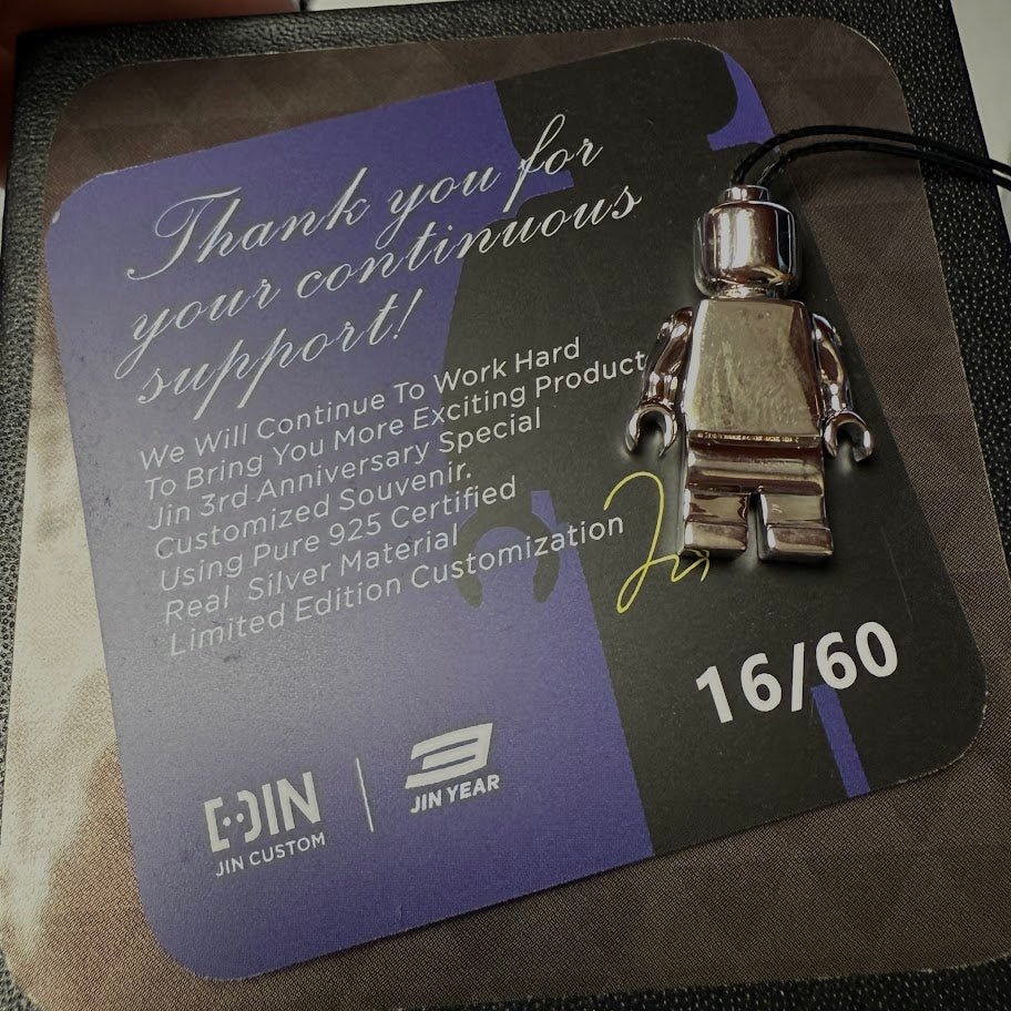JIN Minifigure 925 Silver Pendant Necklace