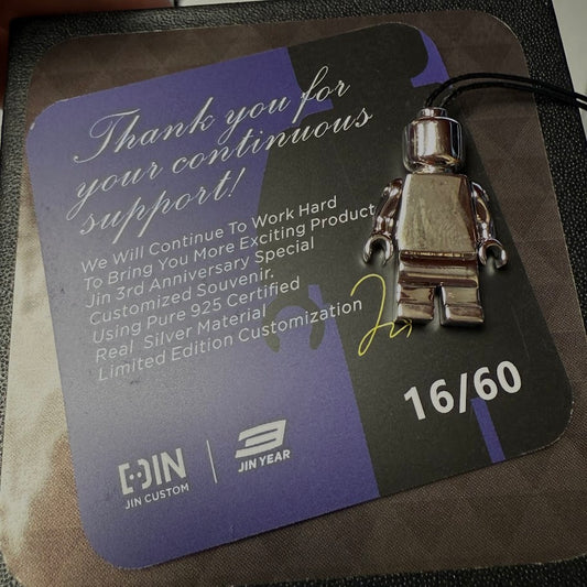 JIN Minifigure 925 Silver Pendant Necklace