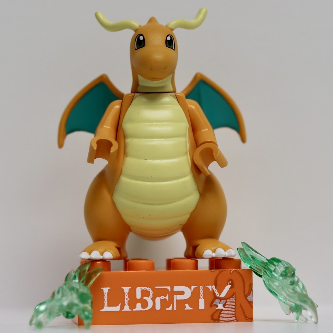 Liberty Brick Pokemon Lance & Dragonite