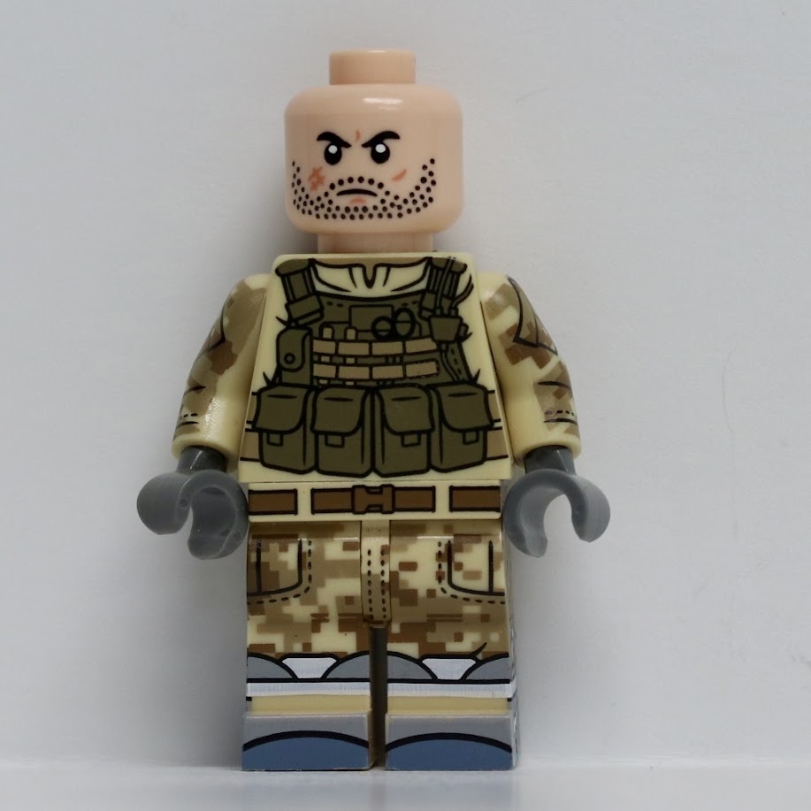 Citizen Brick Multicam Army Figure with Nike Air Mags overprint