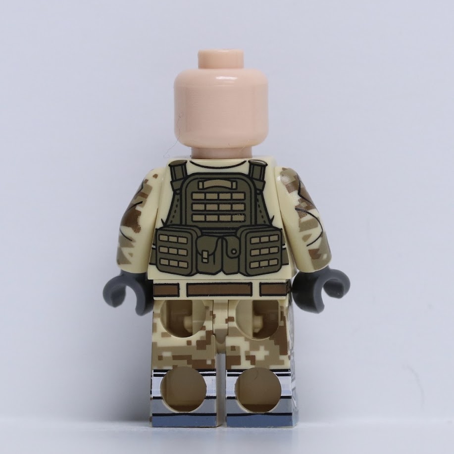 Citizen Brick Multicam Army Figure with Nike Air Mags overprint