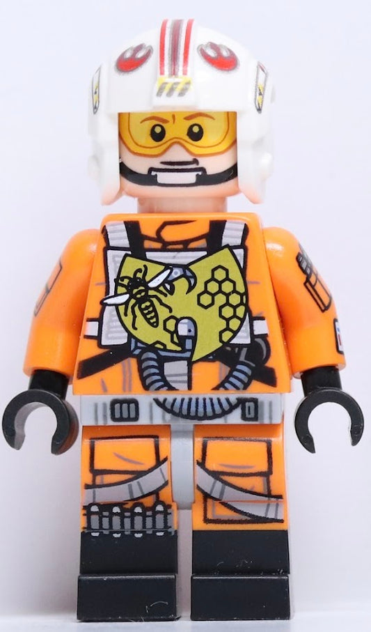 miniBigs X-Wing Pilot with Wu-Tang Killa Bees overprint