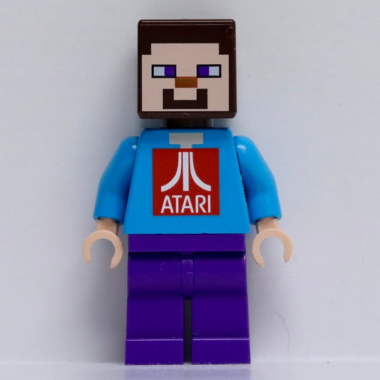 miniBigs Minecraft Steve with Atari overprint