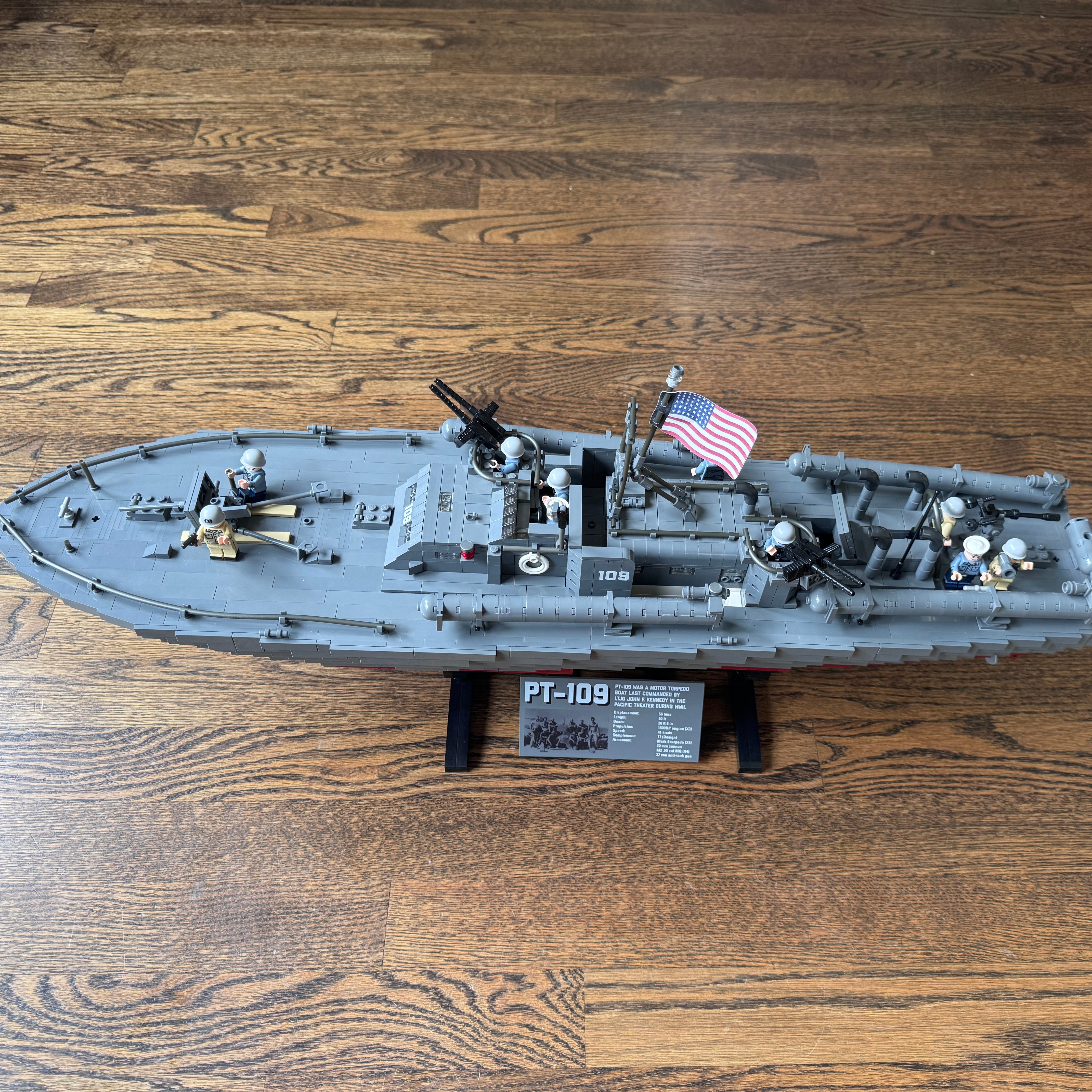 Brickmania PT-109 80' Motor Torpedo Boat – Secondhand Post