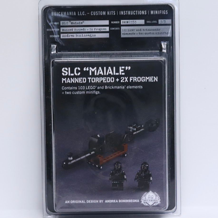 Brickmania SLC Maiale Manned Torpedo + 2 Frogmen