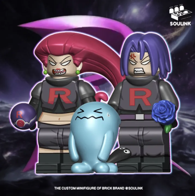 Soulink Pokemon Team Rocket (Black Variant)