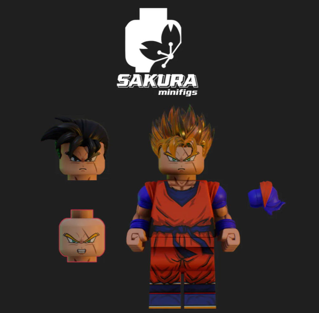 Sakura Brick Future Gohan + Extra Body Pack + Hair Pack