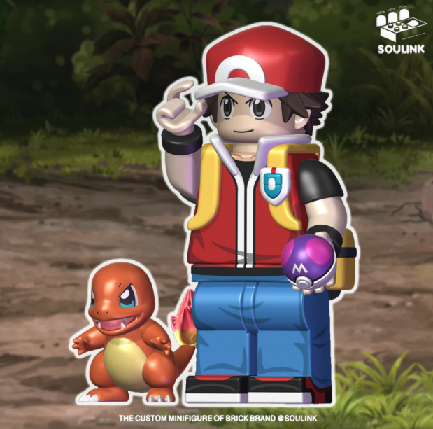 Soulink Pokemon Red Trainer & Charmander
