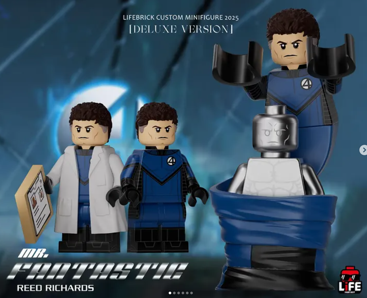 Lifebrick Fantastic Four DELUXE Set (2005 Movie Edition)