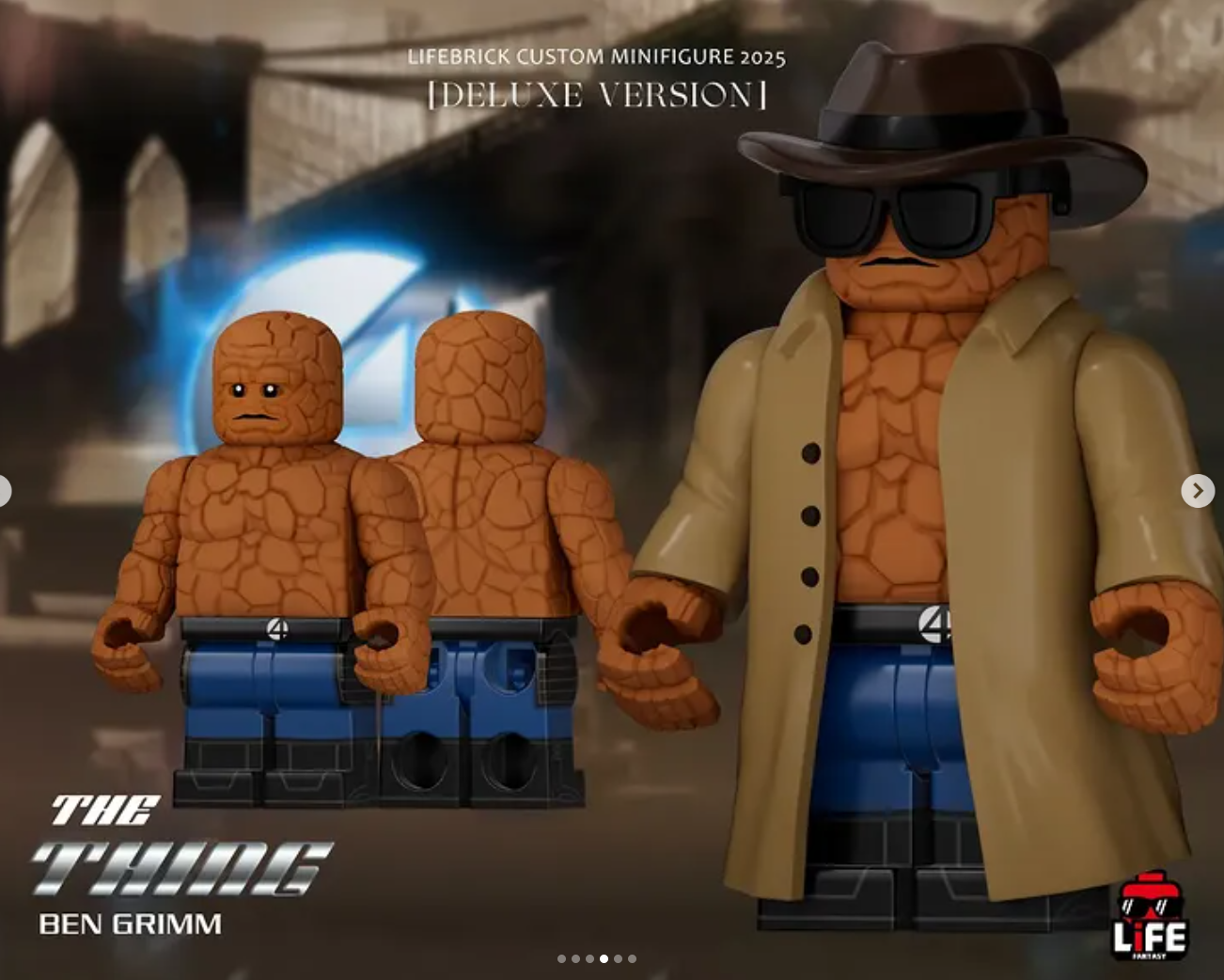 Lifebrick Fantastic Four DELUXE Set (2005 Movie Edition)