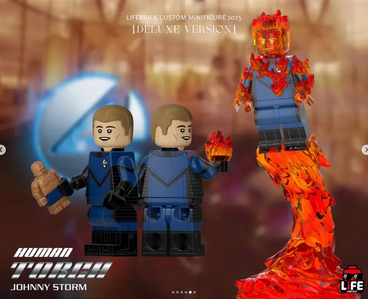 Lifebrick Fantastic Four DELUXE Set (2005 Movie Edition)