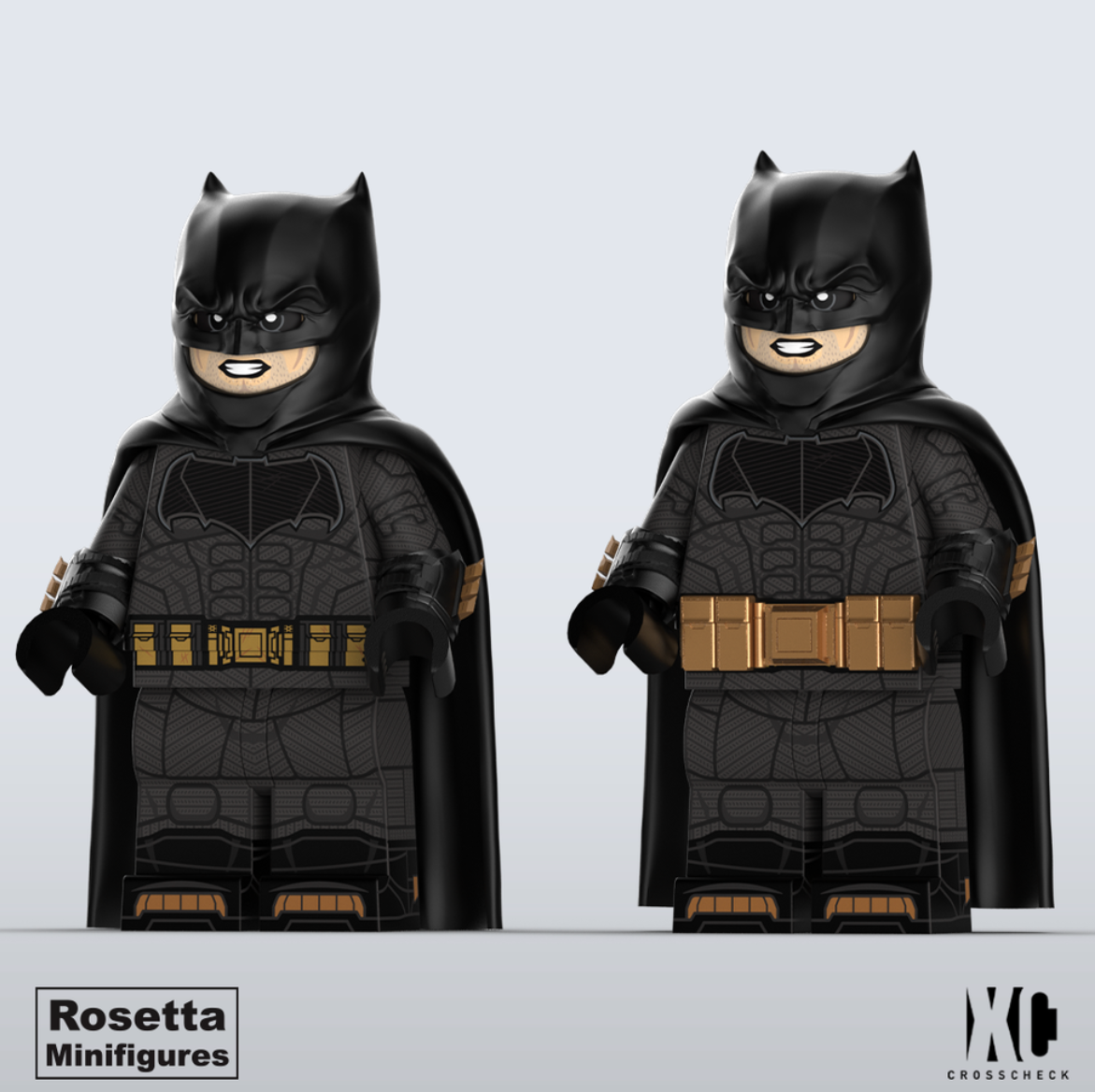 Crosscheck x Rosetta Minifigures Batman (Justice League Version)