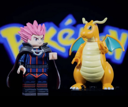Liberty Brick Pokemon Lance & Dragonite
