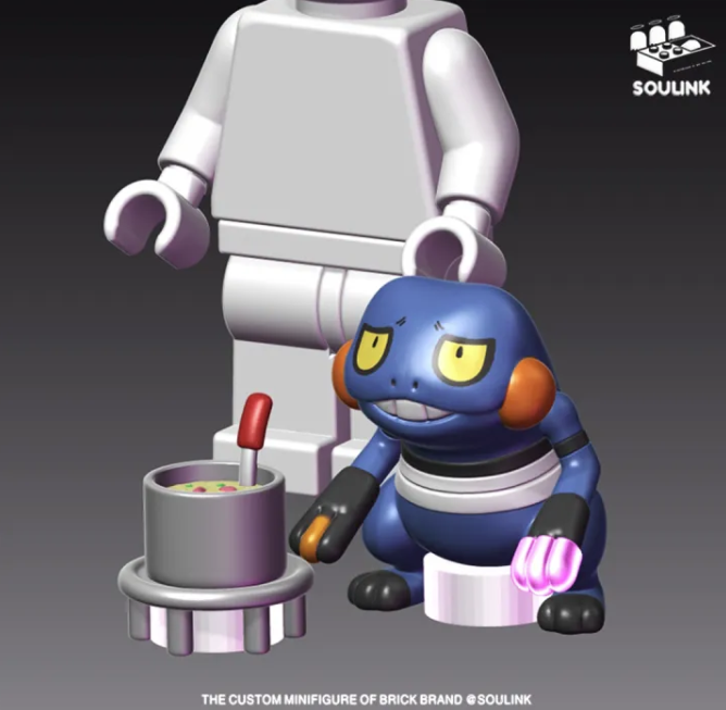 Soulink Pokemon Croagunk + Braised Pot