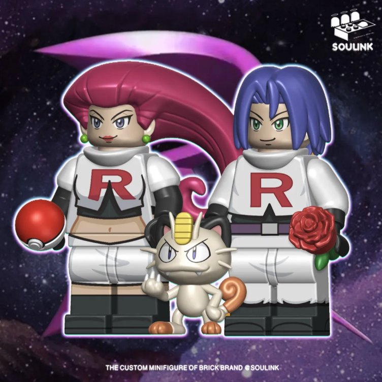 Soulink Pokemon Team Rocket (Jessie, James, Meowth)